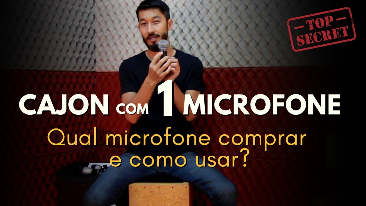 Microfonação de Cajon | Como Microfonar Cajon | Cajon com 1 Microfone