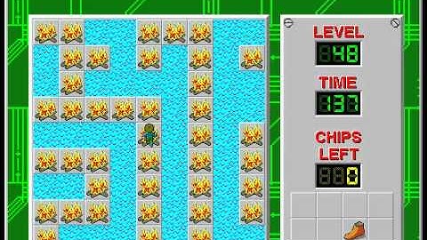 CCLP2 level 48 solution - 125 seconds