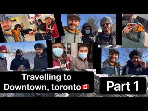 Travel Vlog to Downtown, Toronto from Vaughan🇨🇦| Part 1 of trip to CN Tower| Canada Life| Enjoyed