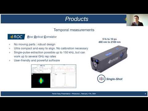 FEMTO EASY - Innovations in ultrafast lasers characterization PHOTONICS+2021