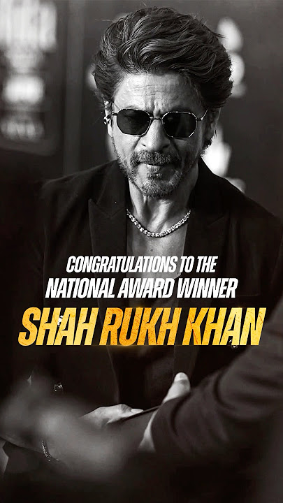 SRK won the National Film award for best actor🤴💜[Shah Rukh Khan, 71st National Film Awards]
