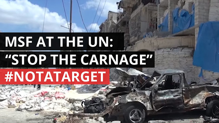 #NotATarget | MSF President delivers powerful message to UN Security Council