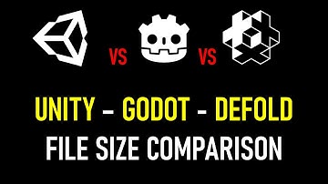Unity vs Godot vs Defold! Game Engine Comparison (File Size Comparison)