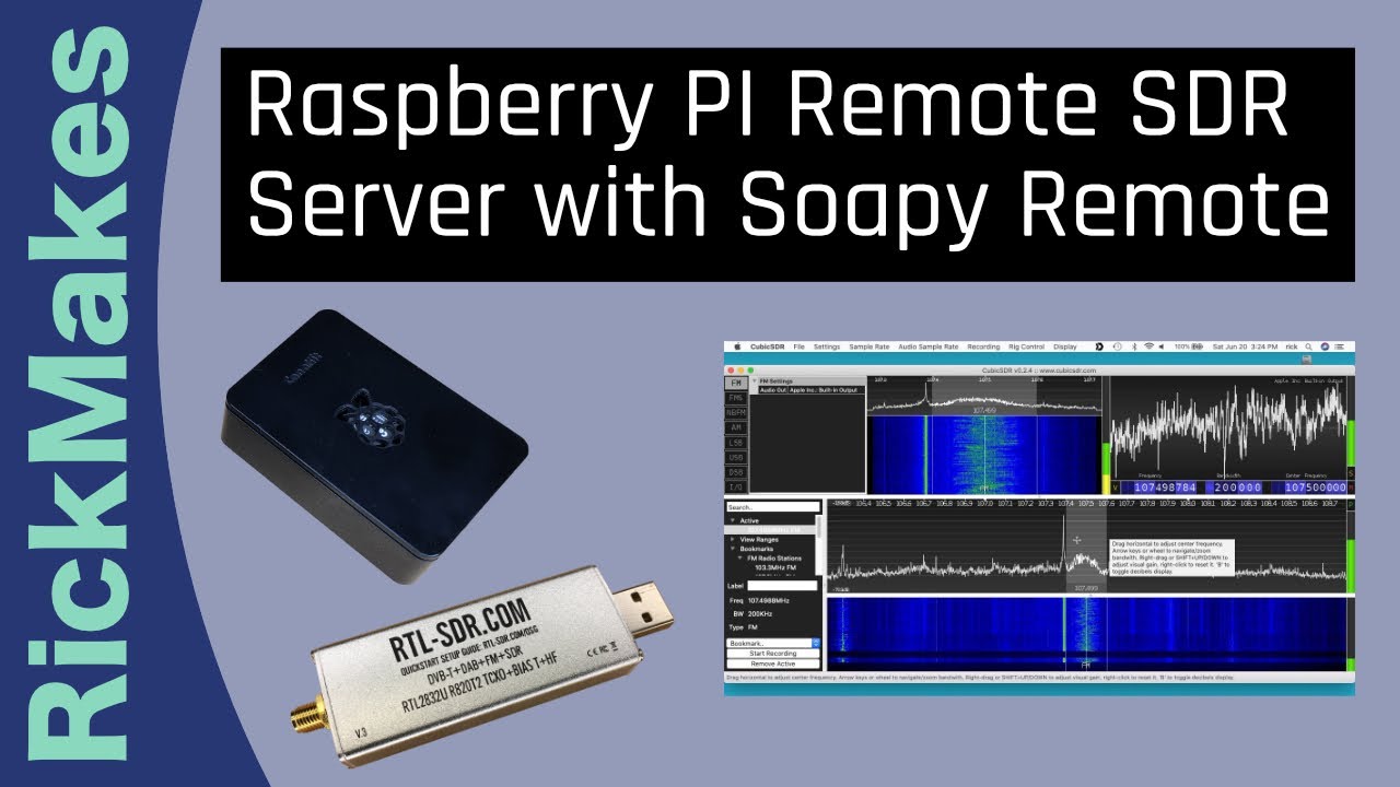 Raspberry PI Remote SDR Server with Soapy Remote YouTube