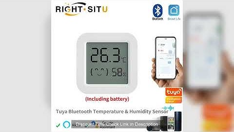 Tuya Temperature Humidity Sensor Mini LCD Digital Display Compatible with Bluetooth APP Remote Contr