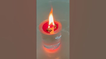 Fire on Water Science Experiment | Floating Flame on Water | Easy Science Experiment #sciencefun