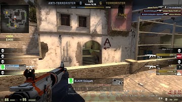 (CS:GO) M4A4 1v5 :P