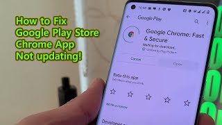 How to Fix Google Play Store/Chrome App Not updating!