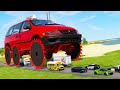 Giant wheel saw monster rushes ars 8  beamng drive