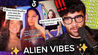 TikTokers Think They Are Aliens bc ✨ VIBES ✨ | Starseeds TikTok is WILD