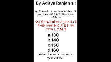 Mahabharat batch maths // by Aditya Ranjan sir ratio trick