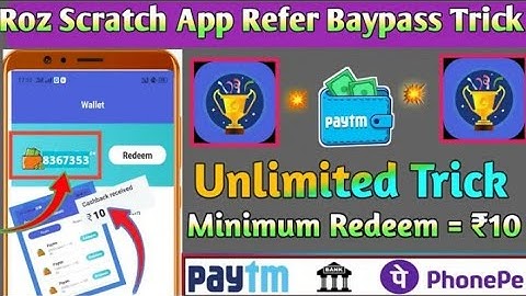 Roz Scratch App Refer Script || Roz Scratch App Unlimited Trick || Roz Scratch App Payment Proof ||