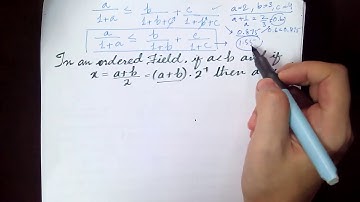 Ordered Axiom Exercise 1.2 Question 7