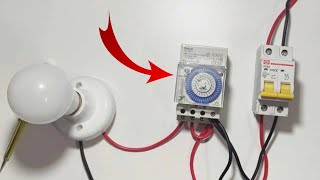 Mechanical 24-hour timer connection and time setting