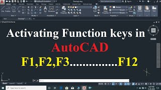 Activating function keys in AutoCAD,  AutoCAD tutorial screenshot 4