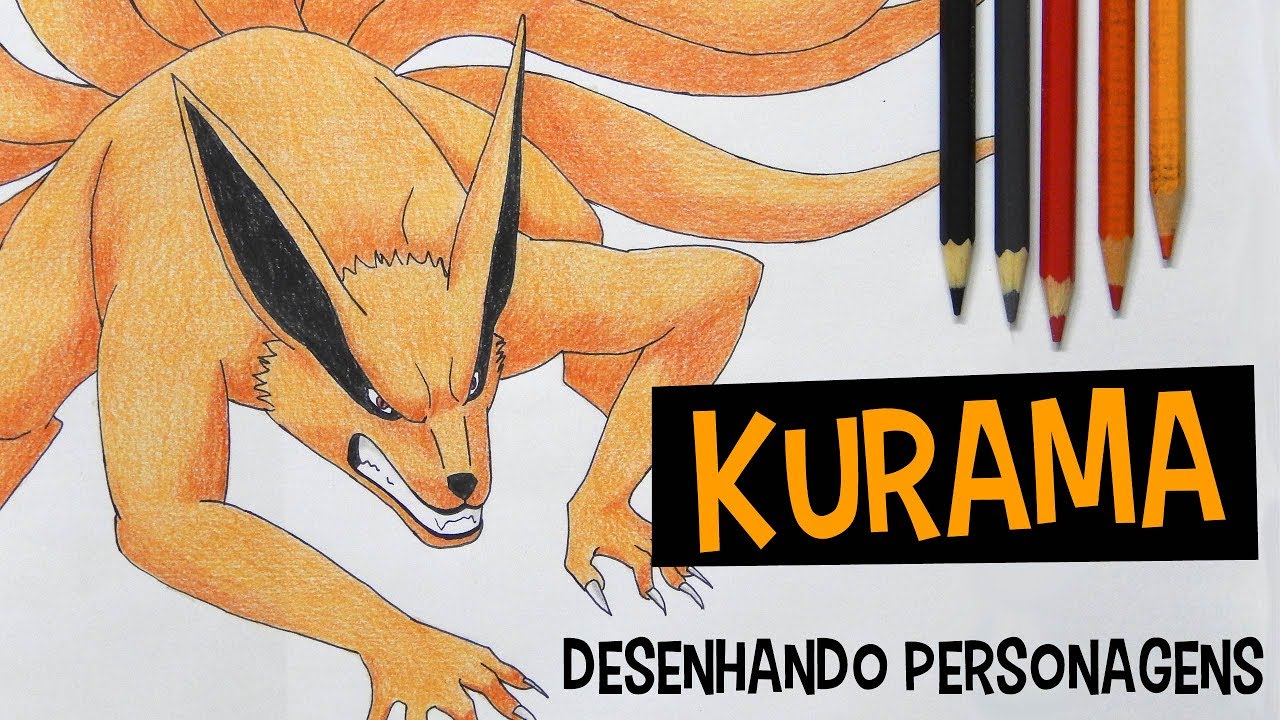 Desenho de kurama