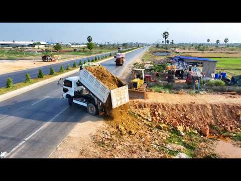 A new project!! filled with cars and bulldozer D31P operators working fast