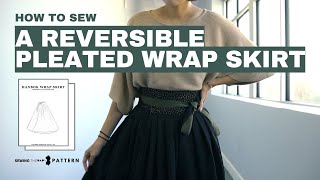 Hanbok Wrap Skirt  Reversible Pleated Skirt | Sewing Therapy PDF Pattern