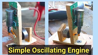 Making A Simple Oscillating Engine || Homemade Steam Engine || Air Engine kaise banaye in hindi