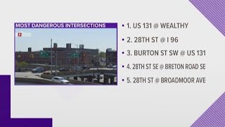 Most dangerous intersections in Kent County