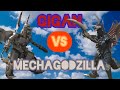 Gigan vs mechagodzilla stop motion battle