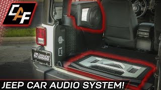 FINISHED! Custom Subwoofer Box and Amp Rack - Jeep Project Overview -  YouTube