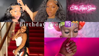 BIRTHDAY PREP VLOG!! 🎉🎊😍 Come with me to get my HAIR,LASHES,NAILS DONE!! #happybirthday #vlogs