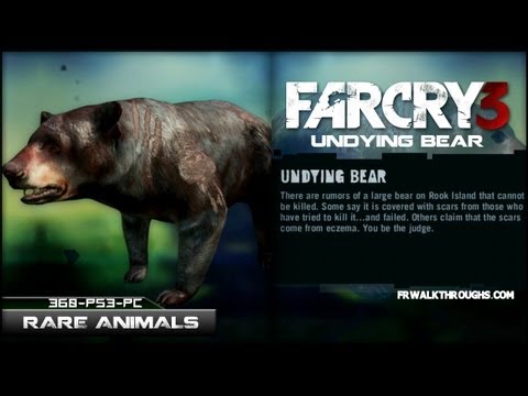 Far Cry 3 Hunting Rare Animals Undying Bear - YouTube