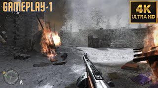 Call of Duty 2 | Childhood Memories | Part-01 | 4k Gameplay