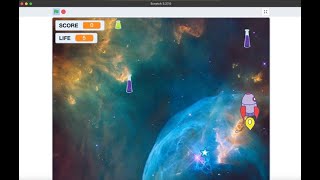 Tutorial Membuat GAME di SCRATCH - ROCKET CATCH THE STAR screenshot 2