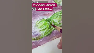 Posca pen for highlights with colored pencil and watercolor. Posca pen tips, colored pencil tips