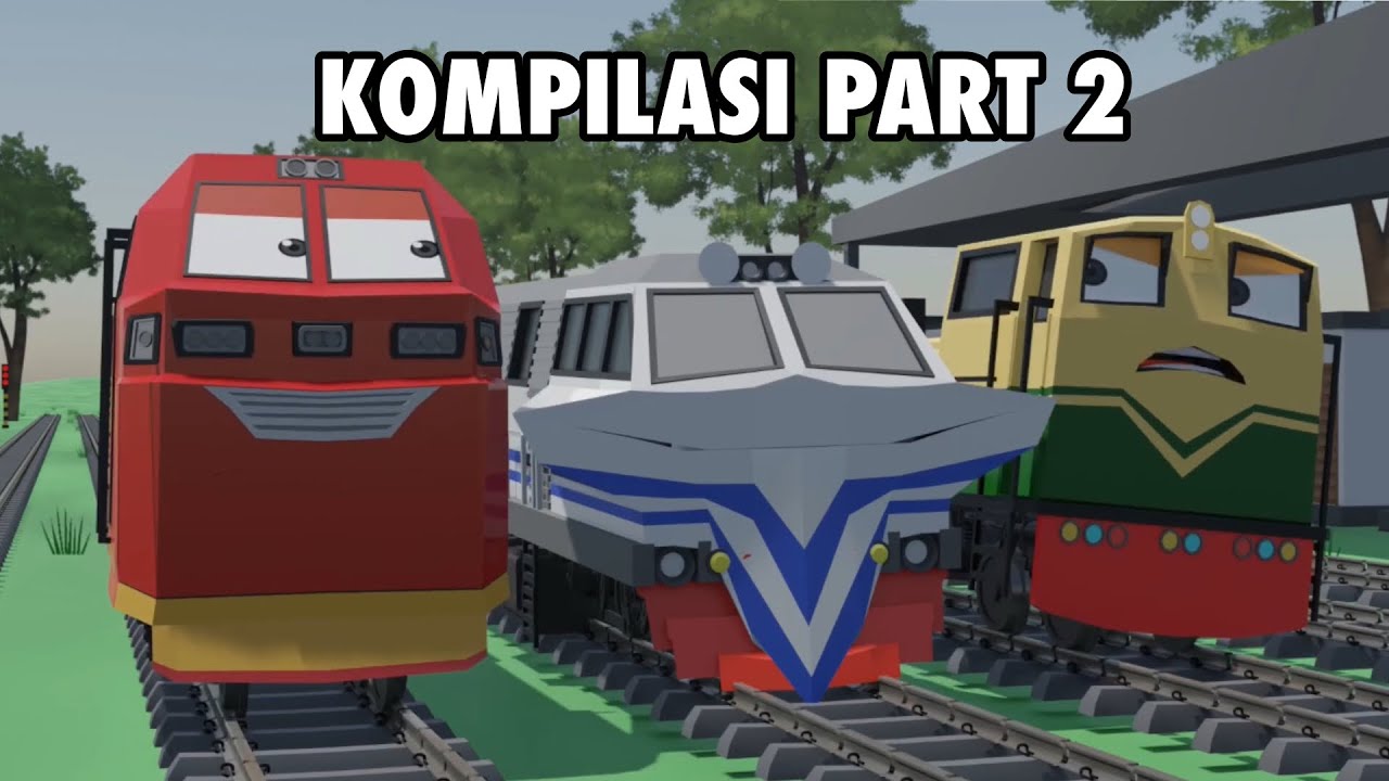 KOMPILASI ANIMASI KERETA API PART 2