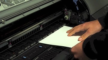 Loading Cut Sheets into Canon iPF8400