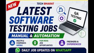 Latest Software Testing Jobs 2026 | Manual & Automation QA Openings | WFH Jobs | Tech Bharat