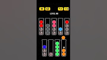 #060 #ballsortpuzzle #ballsortLevel60 Ball Sort Color Water Puzzle Level 60 #Allgameon4u #shorts