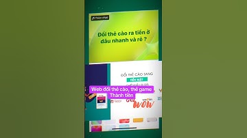 Đổi thẻ cào sang tiền mặt chiết khấu thấp 247 #doithecaothanhtien #freefiregarena