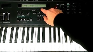 Yamaha V50 - Glocken Voice Edit - FM synthesis tutorial for beginners