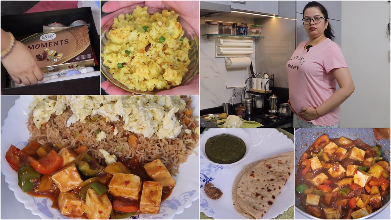 SAB PREGNANCY KA PUCHTE HAIN...| Morning Breakfast Idea | Fried Rice & Chilli Garlic Paneer Recipe