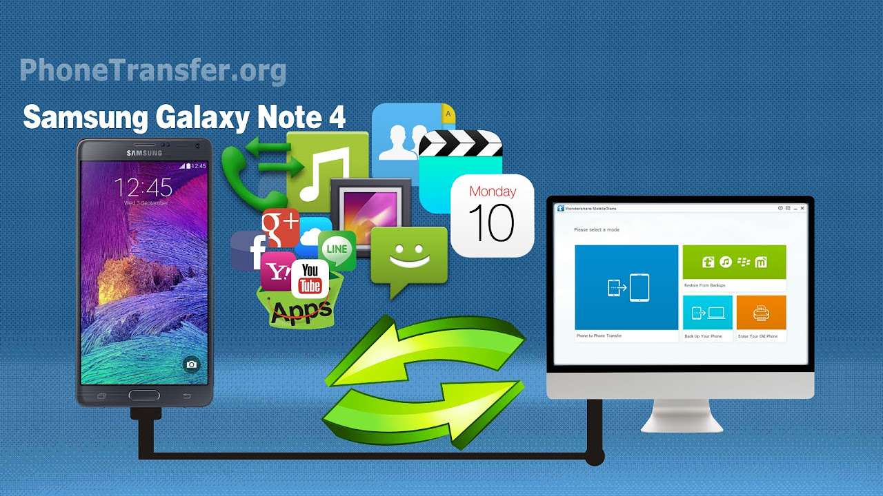Cómo hacer una copia de seguridad  Restaurar Samsung Galaxy Note 4 a PC
