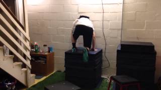Spider Bar Supramaximal Eccentric Split Squats