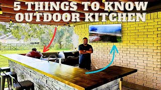 5 Things To Know Before Getting An Outdoor Kitchen