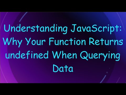 Understanding JavaScript: Why