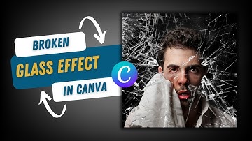 Broken Glass effect in canva #canva tutorial