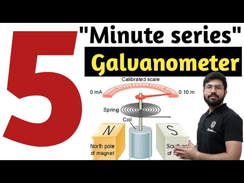 Galvanometer || Moving coil galvanometer working / Pivoted coil gavanometer || Five minute