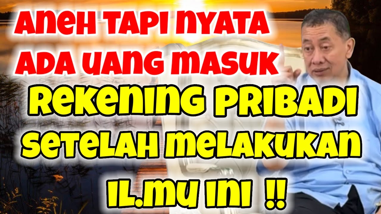 Aneh tapi nyata ada uang masuk ke rekening pribadi