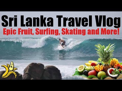 Vlog   Sri Lanka Travel Vlog Epic Fruit and Surfing