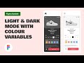 Light and dark modes with color variables in figma how to create mode inheritance