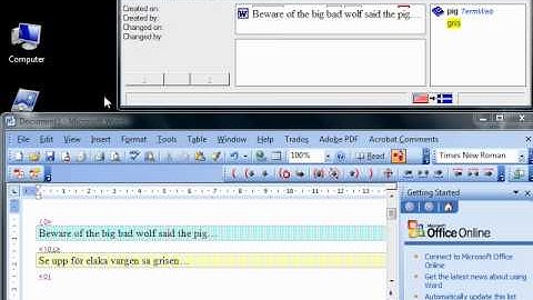 Compatibility with SDL/Trados Workbench
