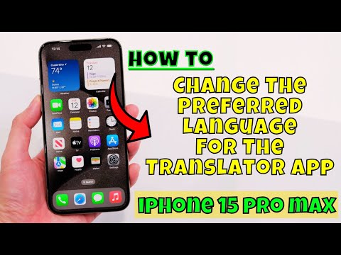How to Change The Preferred Language For The Translator App iphone 15 Pro Max