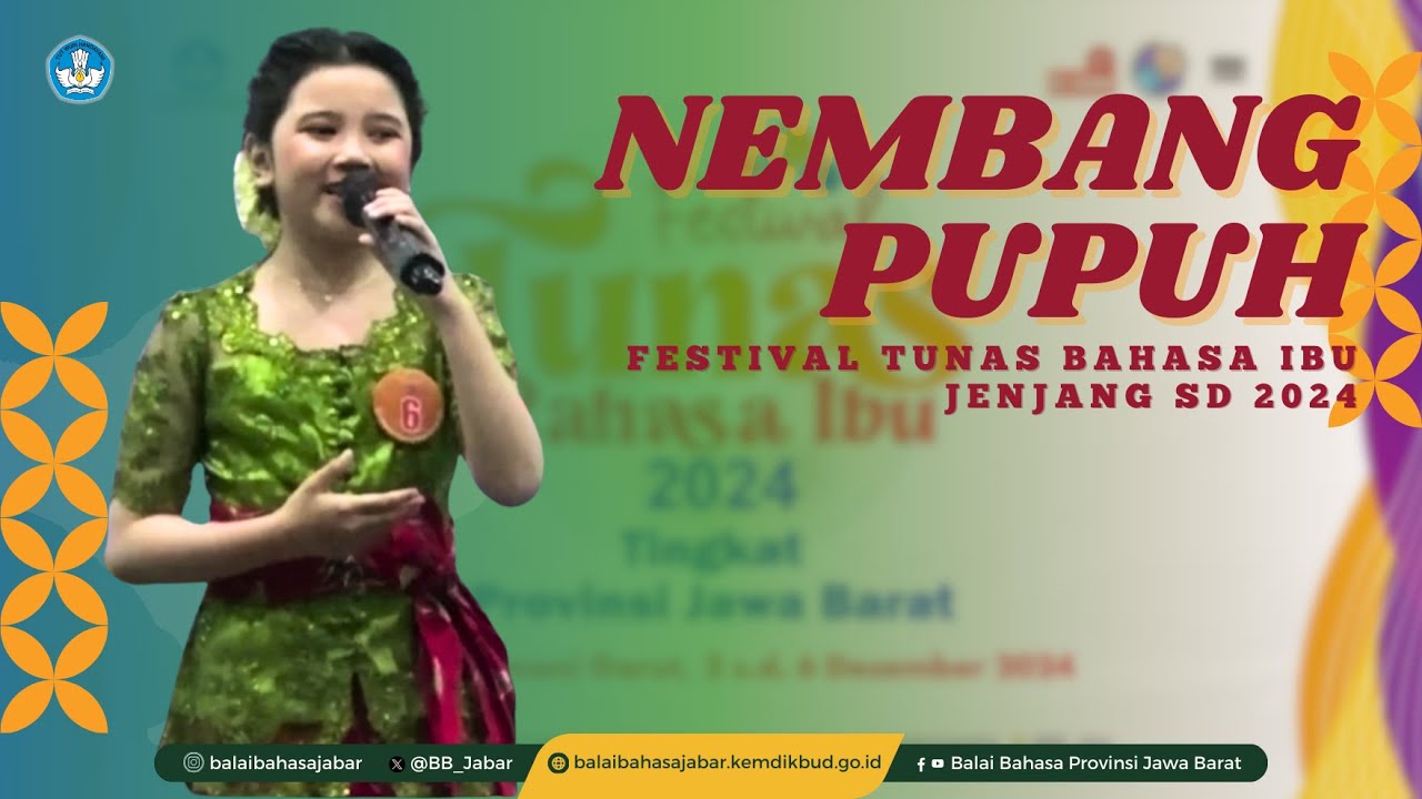 Pemenang II Nembang Pupuh Kategori PutrI Jenjang SD, FTBI Jawa Barat 2024